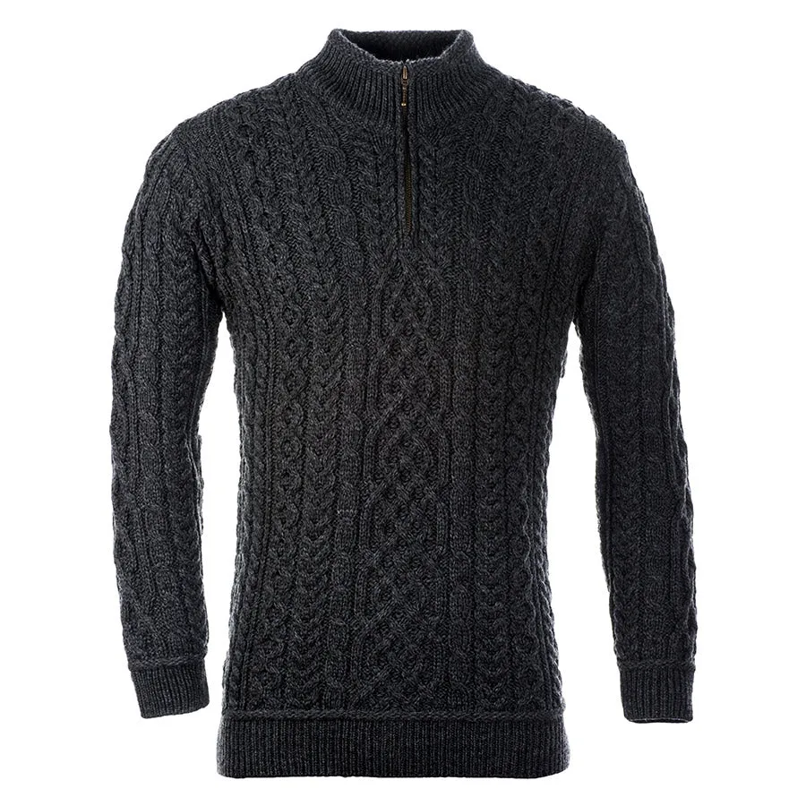 Aran Supersoft Merino 1/2 Zip Jumper
