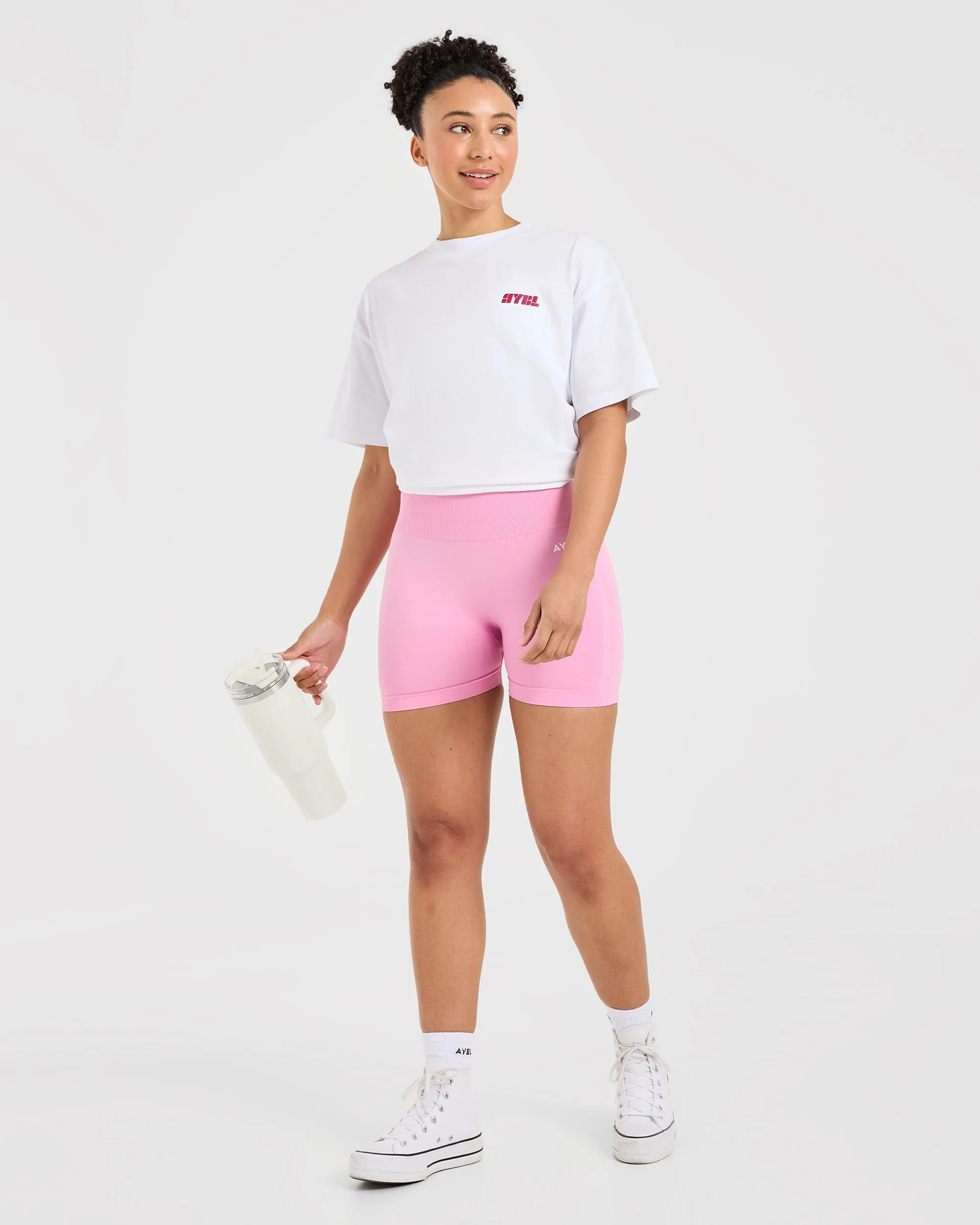 Athletics Retro Oversized T Shirt  - White