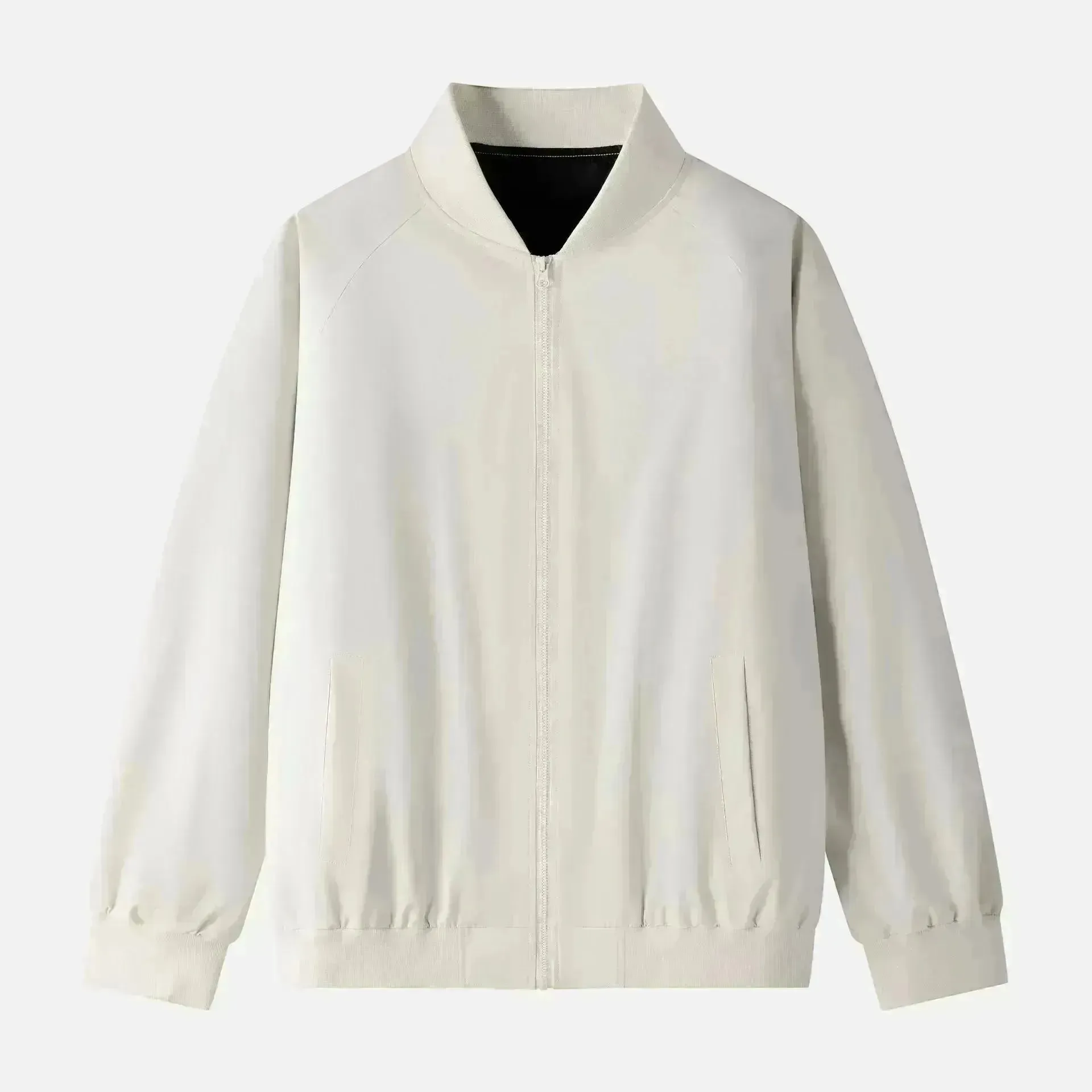 Autumn Casual All-matching Plain Baseball Uniform Cardigan Jacket Men