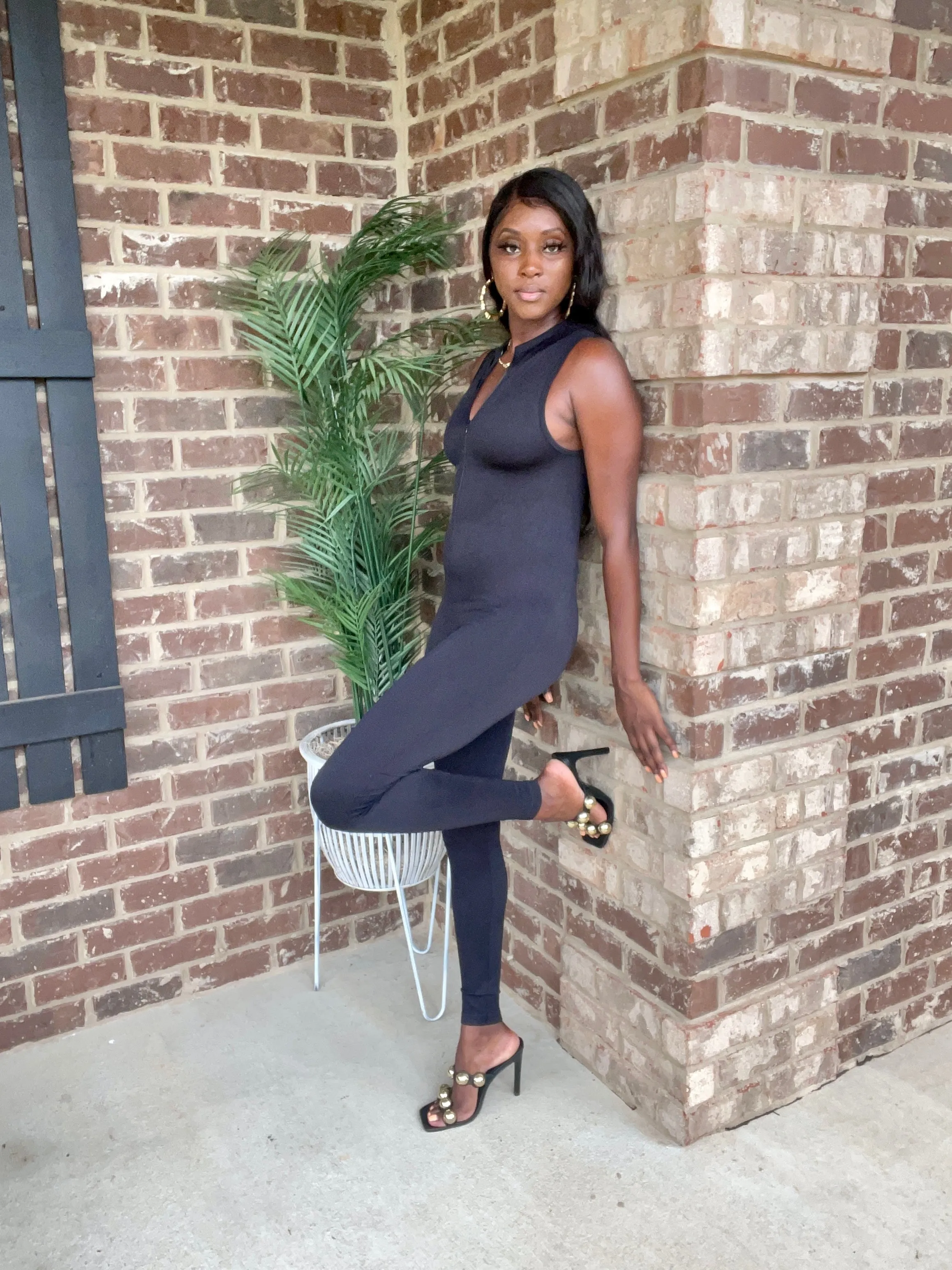 Body Con Jumpsuit | Black - FINAL SALE