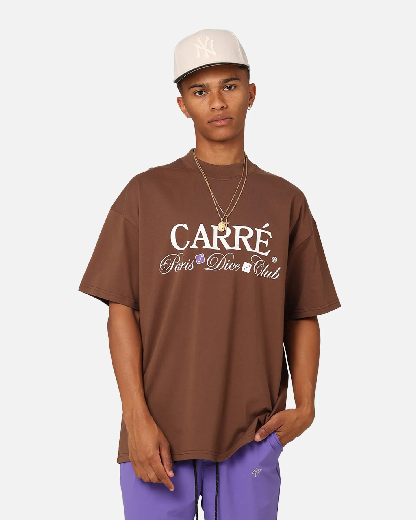 Carre Shooters Oversized T-Shirt Dark Brown