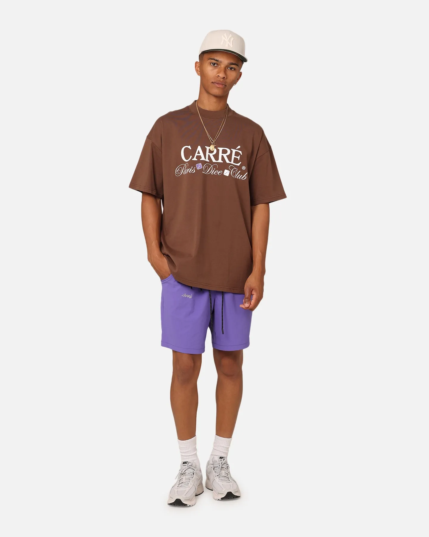 Carre Shooters Oversized T-Shirt Dark Brown
