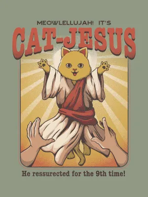 Cat Jesus Tshirt