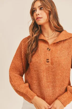 Chunky Sweater in Rust