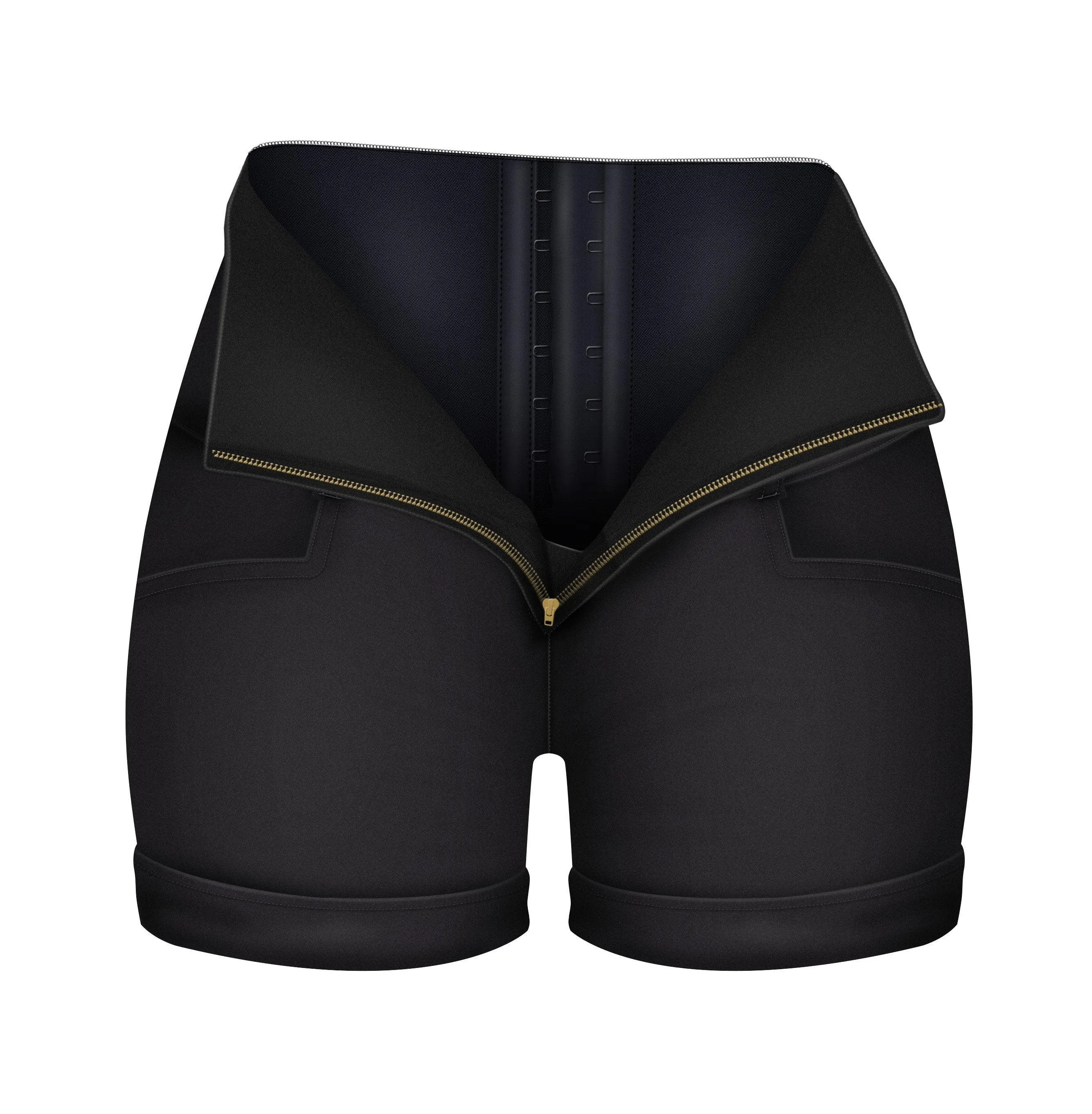 Colombian High Waisted Short with Internal Girdle for Women Lowla 238289