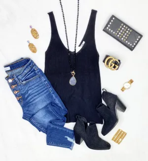 Comfort & Ease Tank - Black