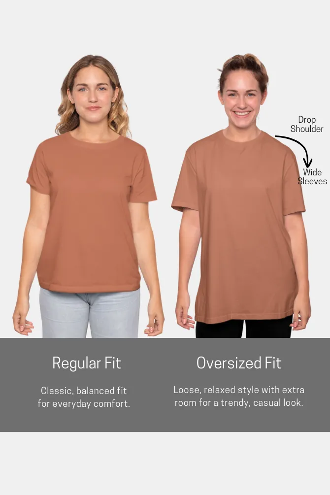 Coral Oversized T-shirt for women
