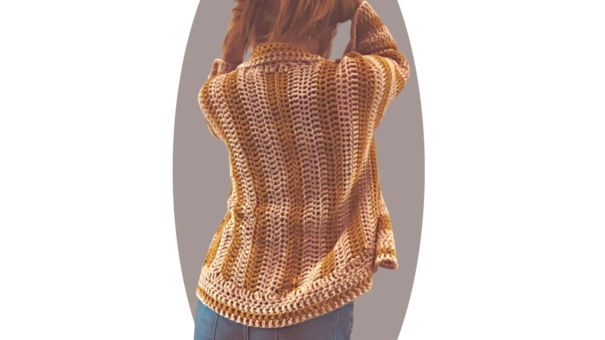 Crochet Jacket Pattern - Darling 3-in-1