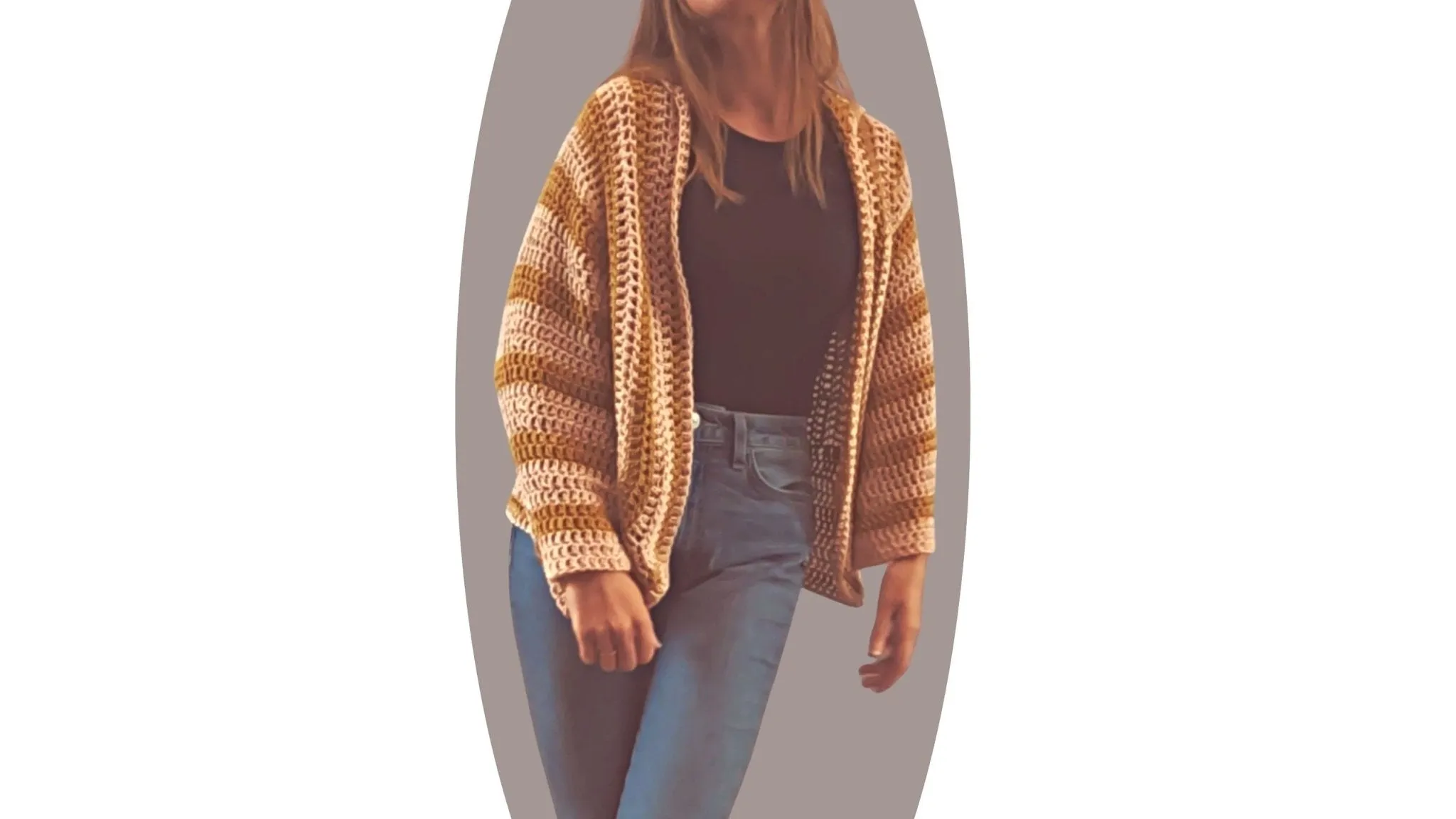 Crochet Jacket Pattern - Darling 3-in-1