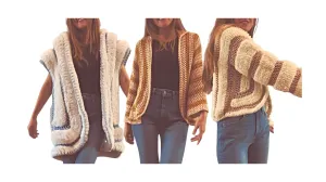 Crochet Jacket Pattern - Darling 3-in-1