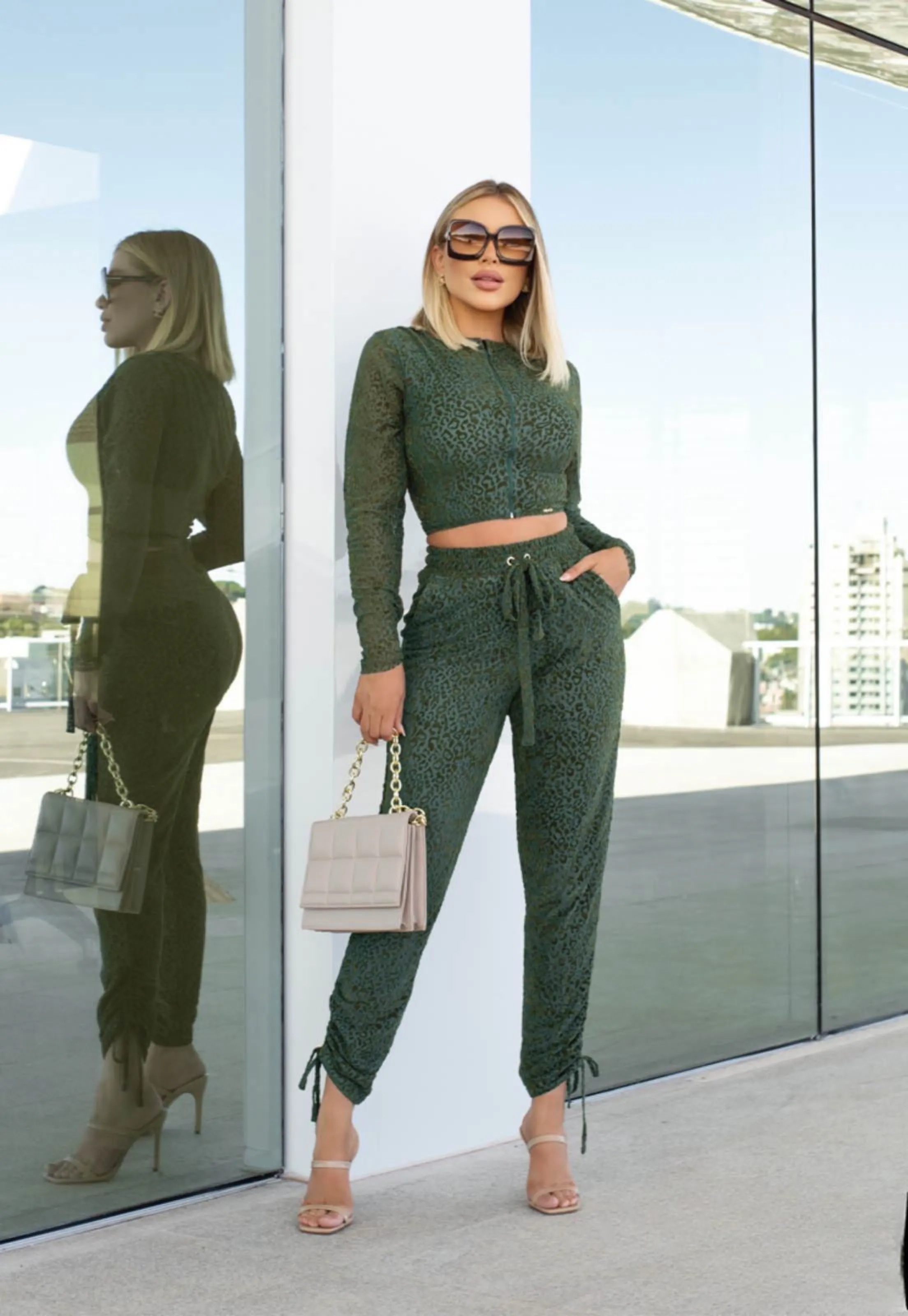 Devore Animal Print Set