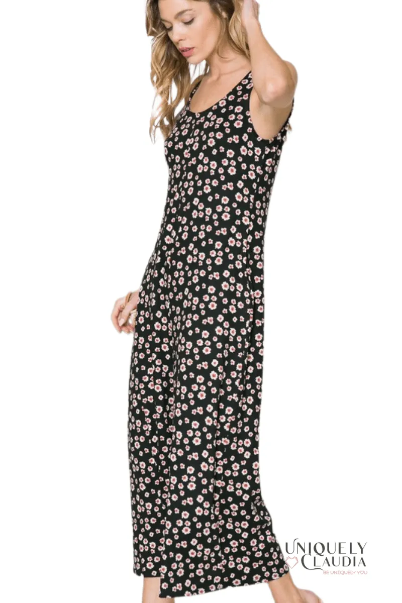 EDGY PLUS: Maria Flower Power Jumpsuit