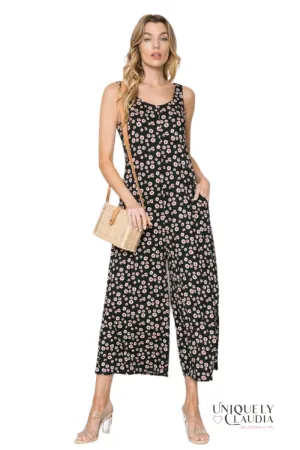 EDGY PLUS: Maria Flower Power Jumpsuit