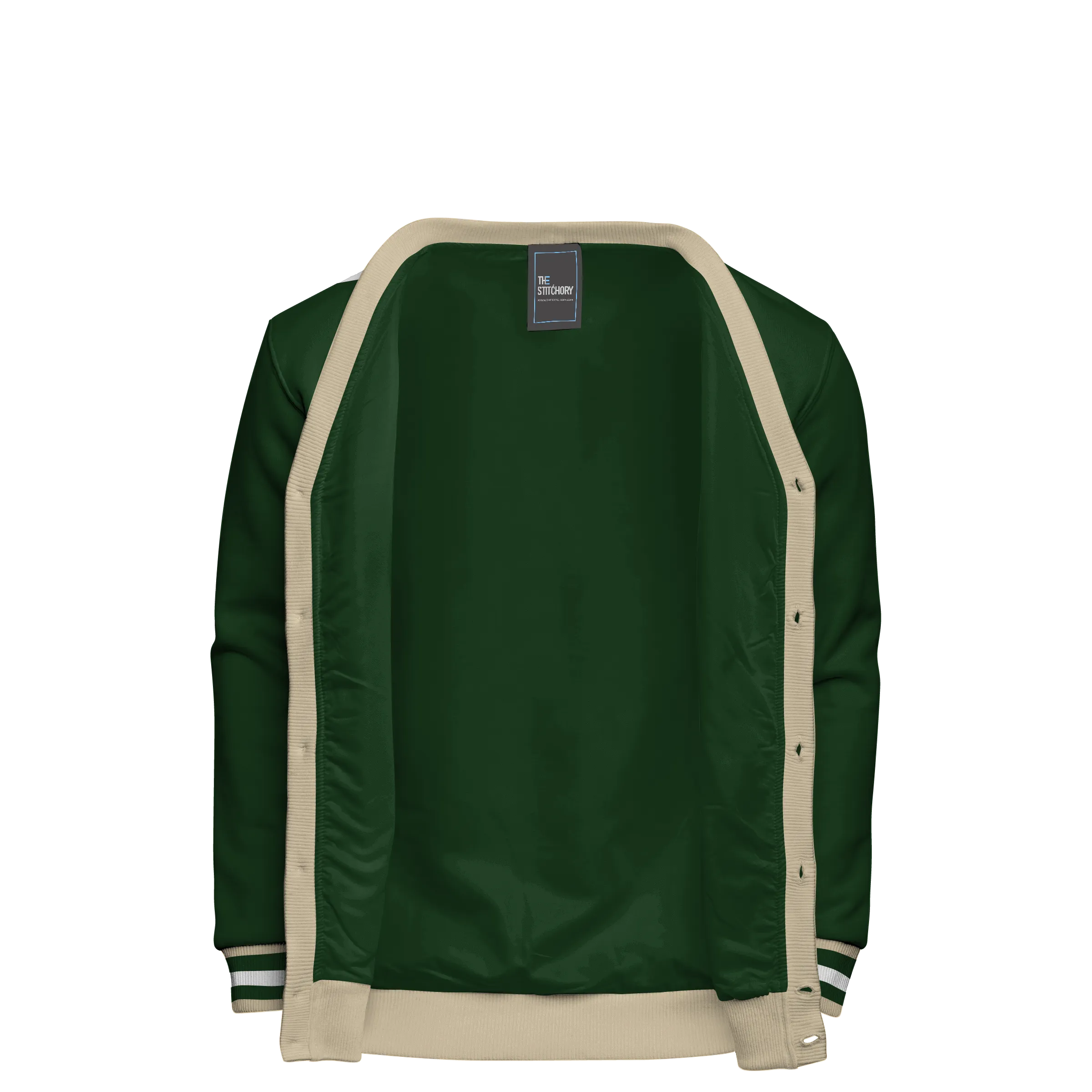 Fleece Varsity Cardigan With No Lining