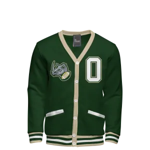Fleece Varsity Cardigan With No Lining