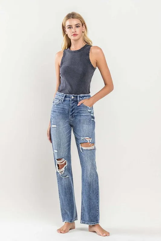 Flying Monkey 90's Vintage Slim Straight Jeans