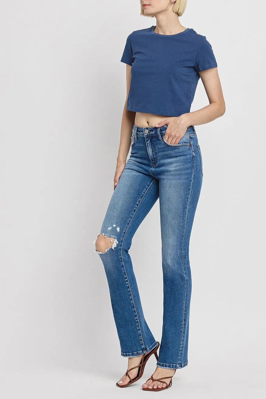 Flying Monkey - Independent Studies - Stretch High rise Straight Leg Jean - F4847N