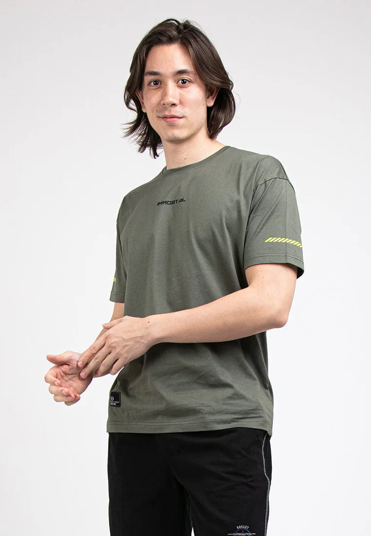 Forest Boxy Cut Graphic Tee Crew Neck Short Sleeve T Shirt Men | Oversized Shirt Men - 621292
