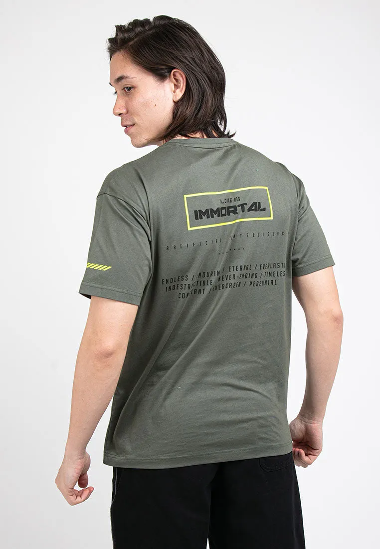 Forest Boxy Cut Graphic Tee Crew Neck Short Sleeve T Shirt Men | Oversized Shirt Men - 621292