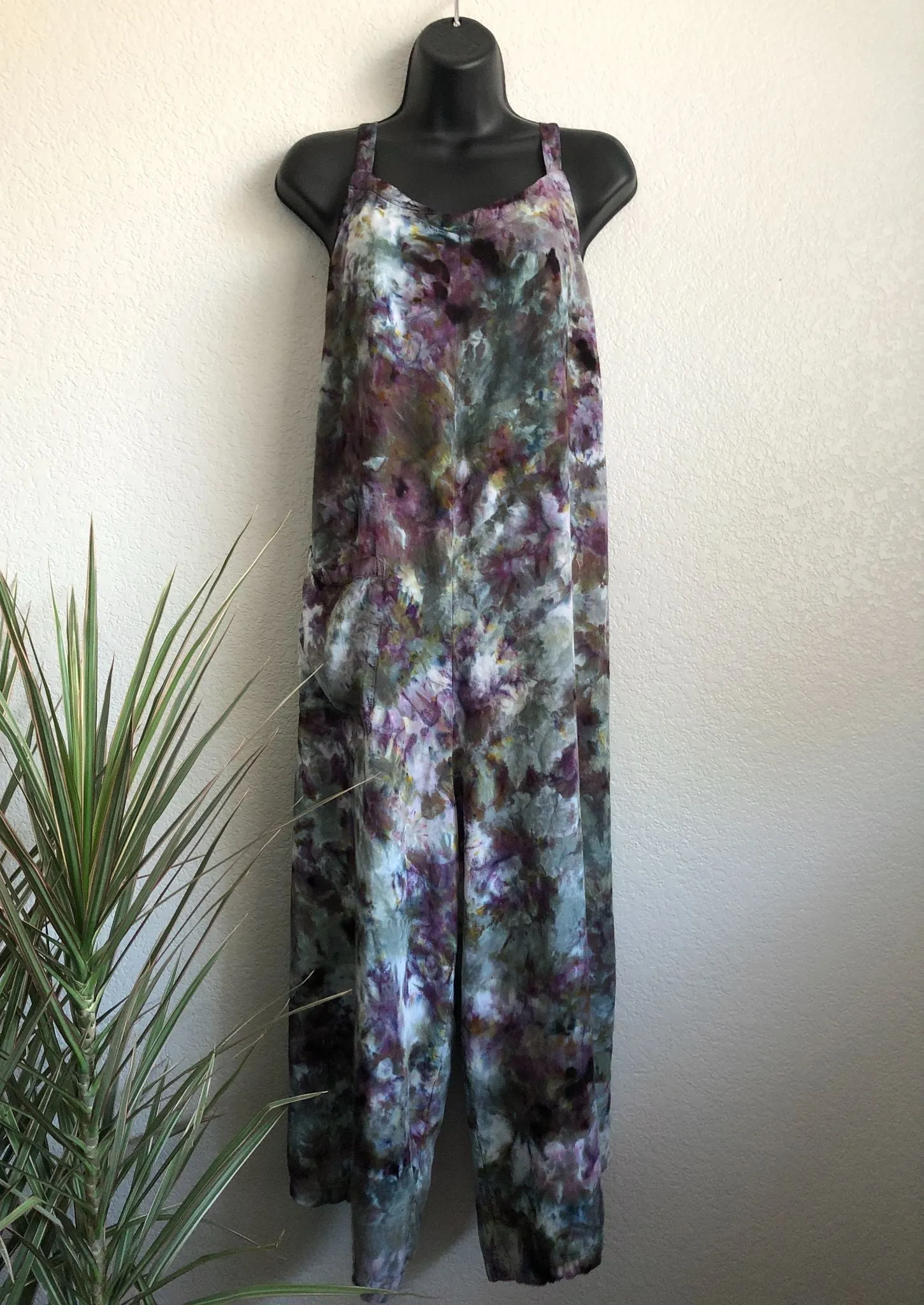Ice Dyed Wide Leg Jumpsuit