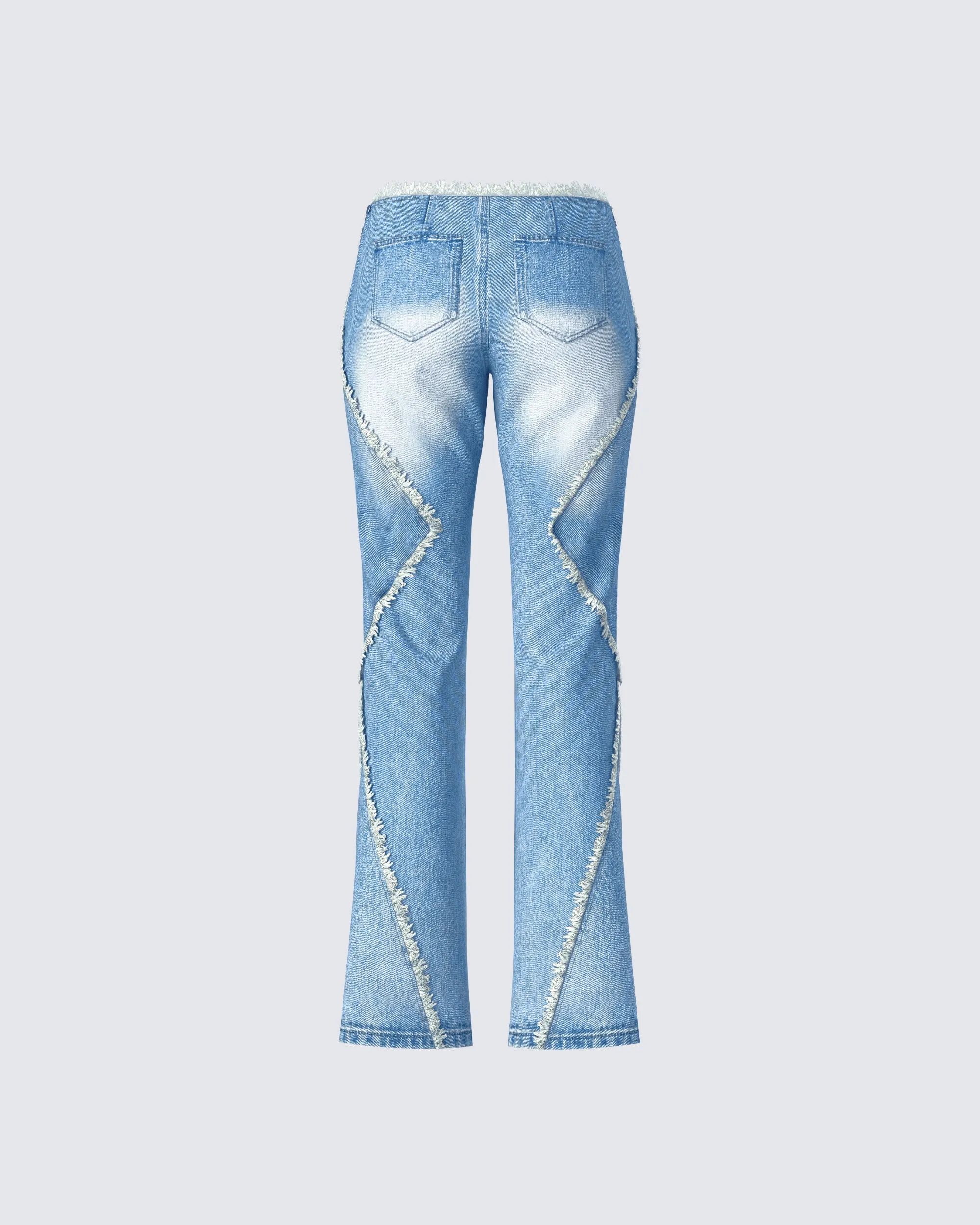 Kaiana Blue Denim Straight Leg Jeans