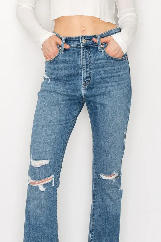 Kinsley High Rise Skinny Bootcut With Release Hem