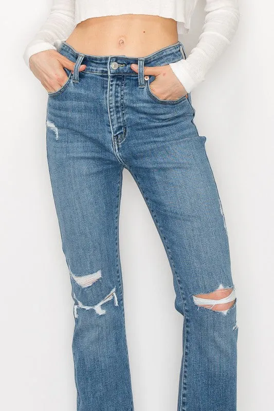 Kinsley High Rise Skinny Bootcut With Release Hem