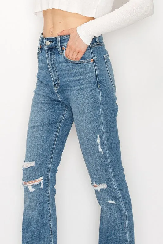 Kinsley High Rise Skinny Bootcut With Release Hem