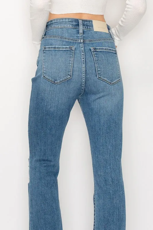 Kinsley High Rise Skinny Bootcut With Release Hem