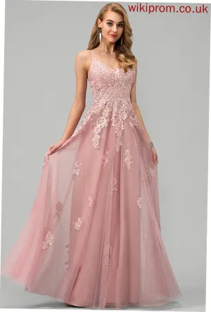 Lace Ball-Gown/Princess V-neck Wedding Kayden Wedding Dresses Floor-Length With Tulle Dress