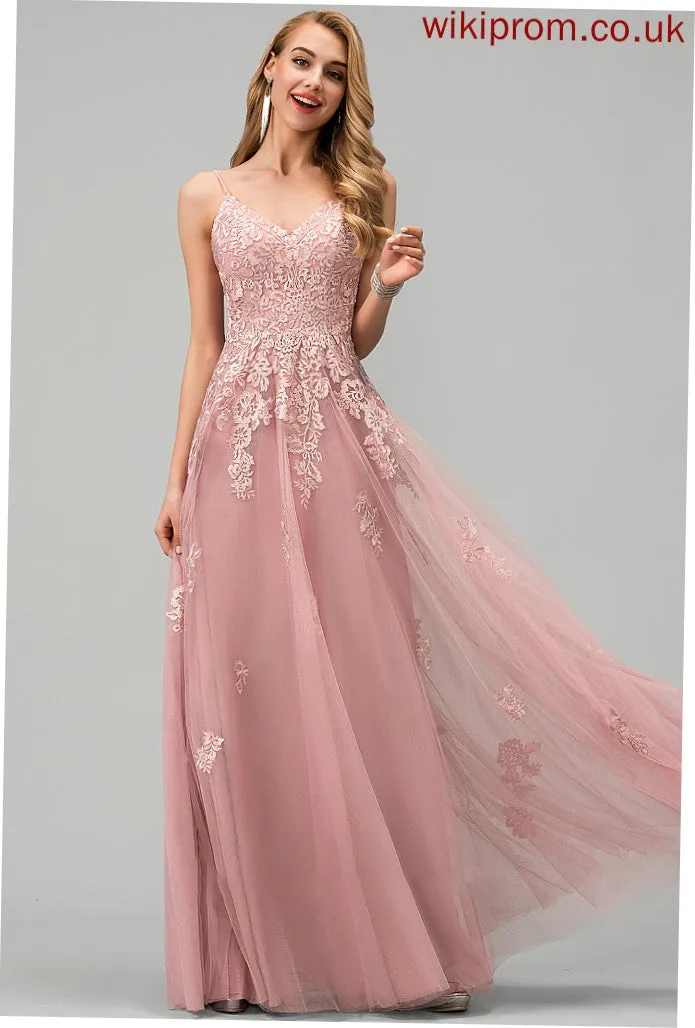Lace Ball-Gown/Princess V-neck Wedding Kayden Wedding Dresses Floor-Length With Tulle Dress