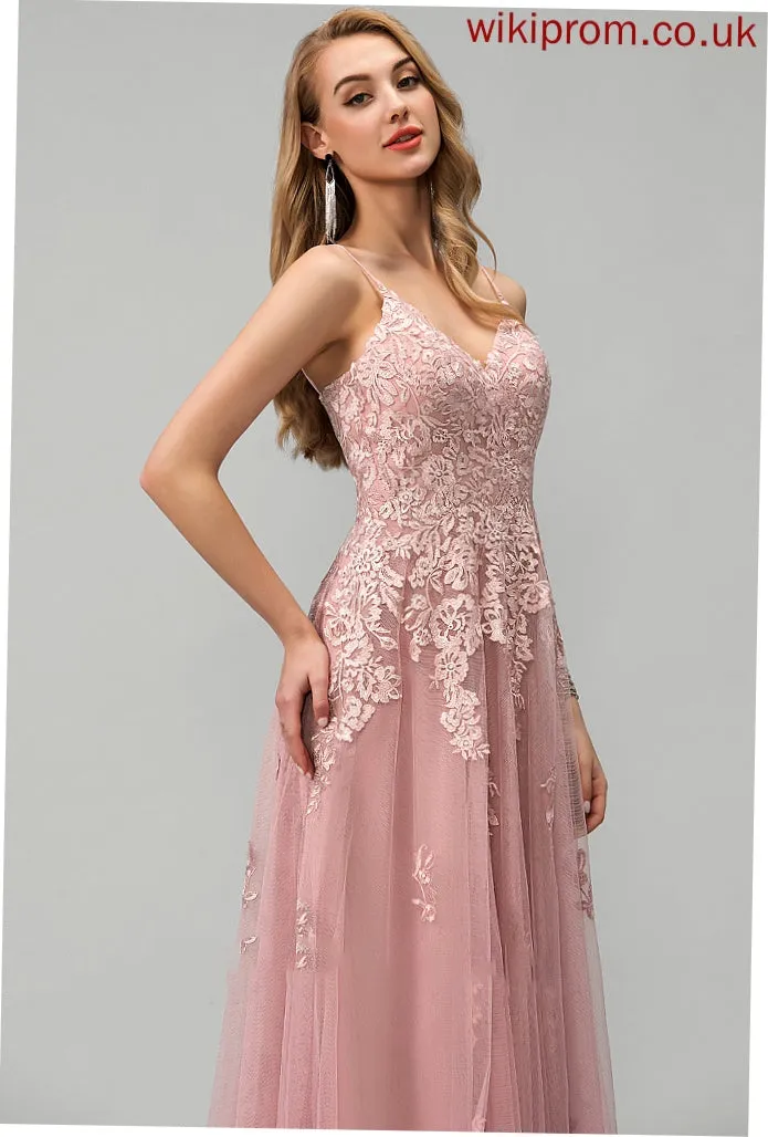 Lace Ball-Gown/Princess V-neck Wedding Kayden Wedding Dresses Floor-Length With Tulle Dress