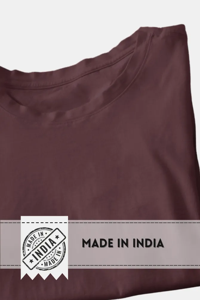 Maroon Oversized T-shirt for women