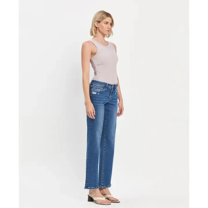Mid Rise Straight Leg Jean - Quicker