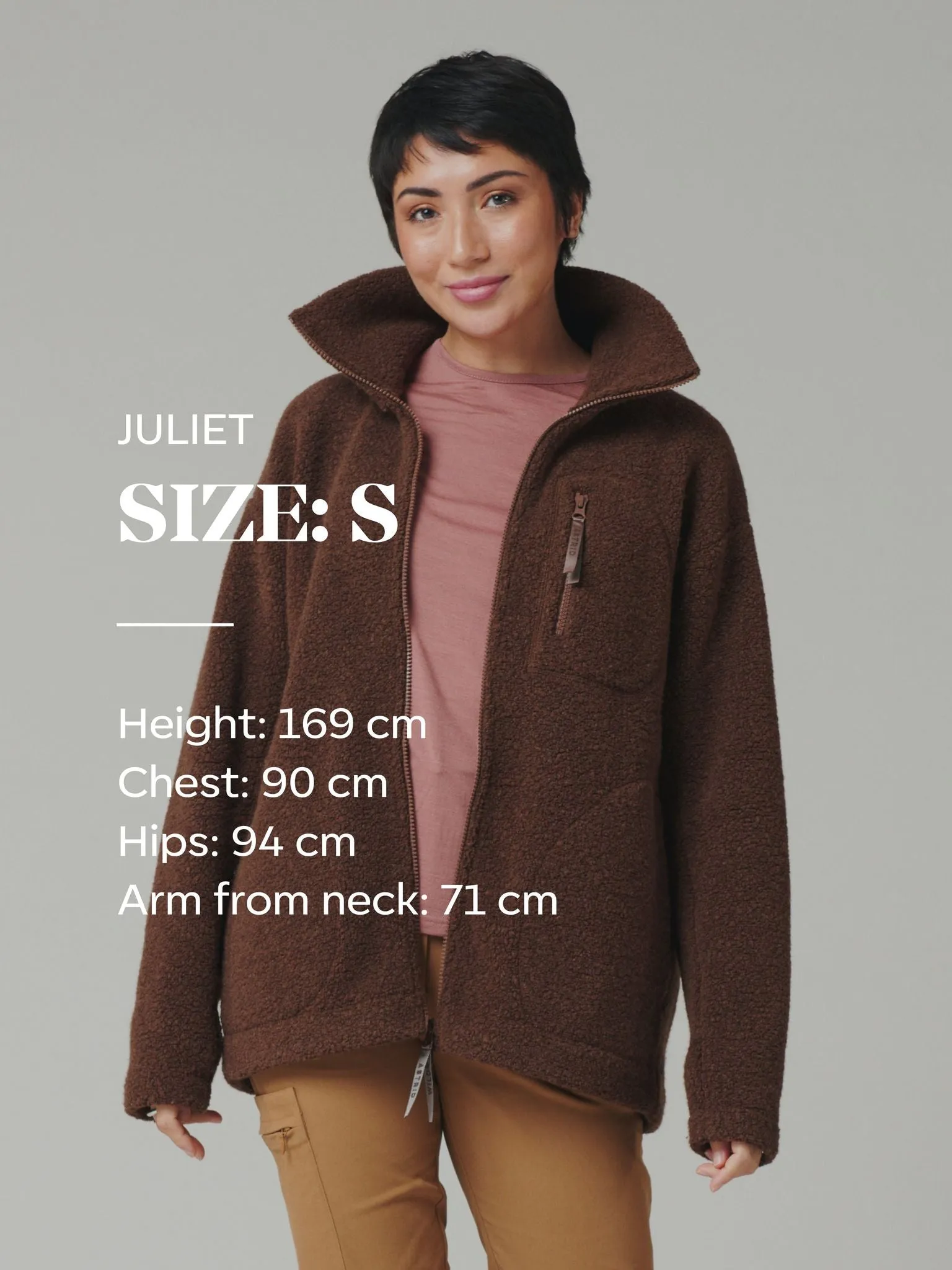 Minna Minimalist Wool Fleece Jacket Teal