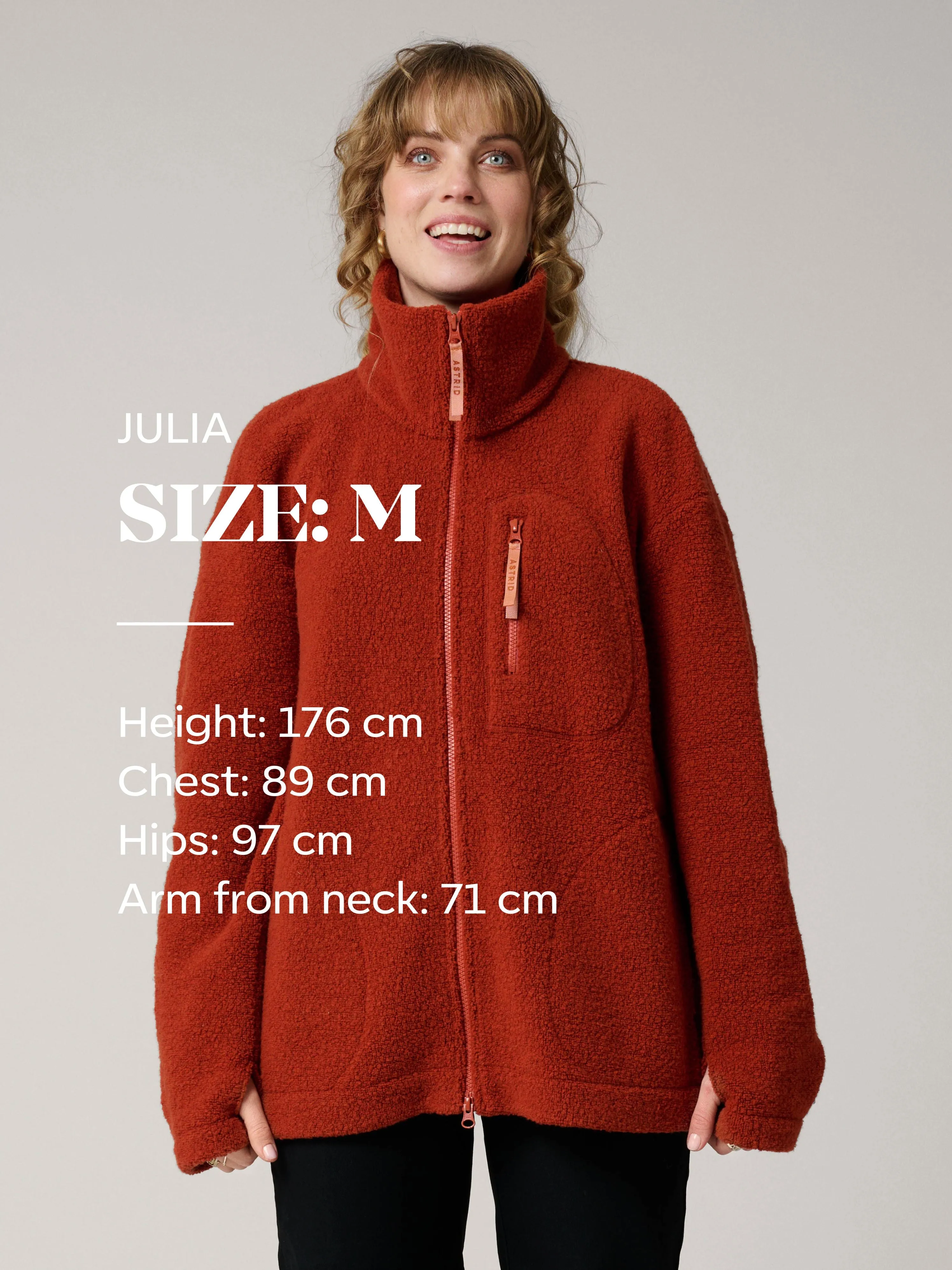 Minna Minimalist Wool Fleece Jacket Teal