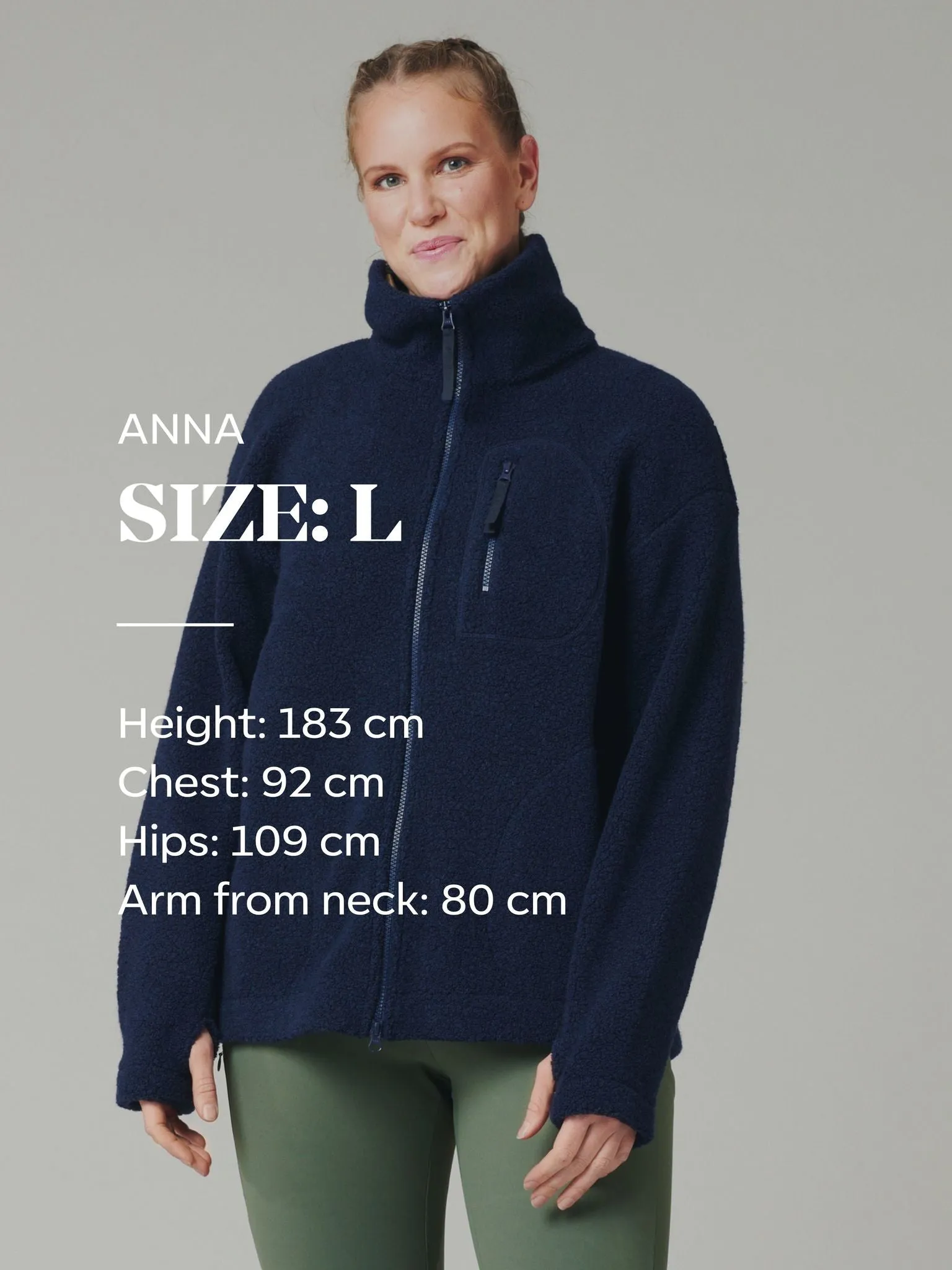 Minna Minimalist Wool Fleece Jacket Teal