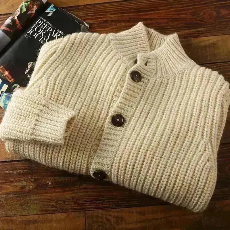 New Casual Winter Woolen Knitwear Cardigan Sweater For Men