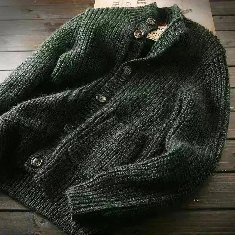 New Casual Winter Woolen Knitwear Cardigan Sweater For Men