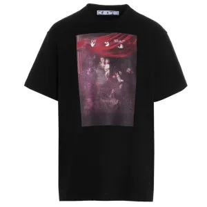 Off-White Sprayed Carvaggio Black Oversized  T-Shirt