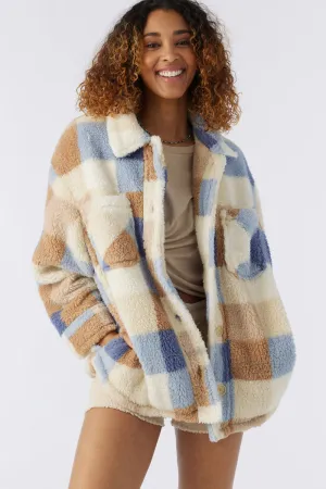 O'Neill Heath Plaid Jacket-Winter White