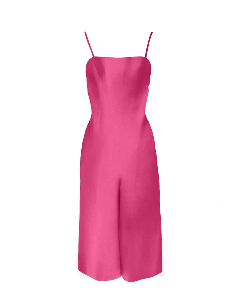 Open Back Tie Jumpsuit