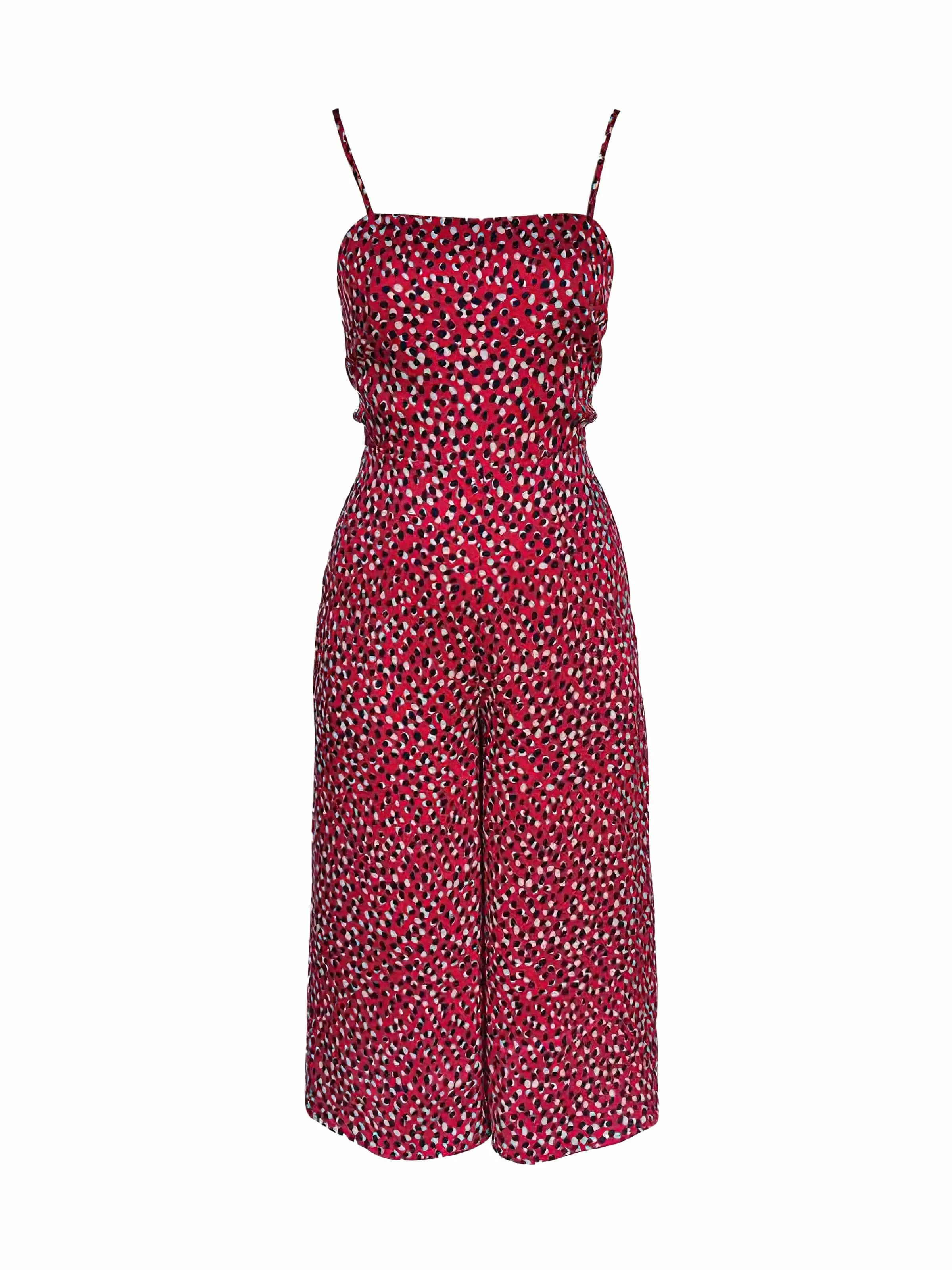 Open Back Tie Jumpsuit