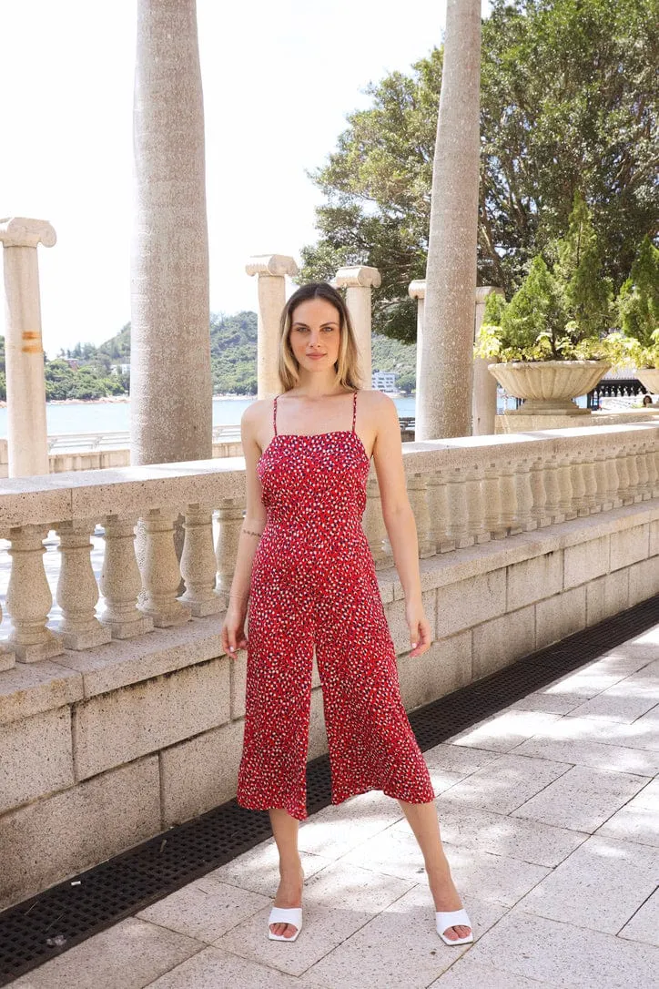 Open Back Tie Jumpsuit