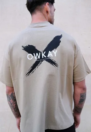 OVERSIZED T-SHIRT STATEMENT - SAGE