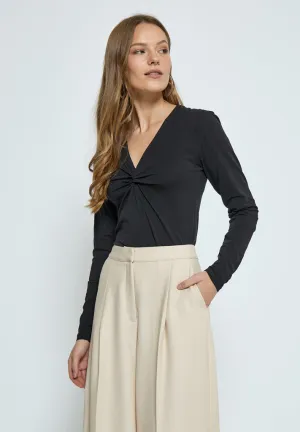PCOttine GOTS Knot Blouse - Black