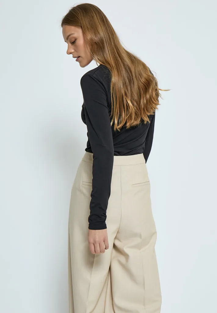 PCOttine GOTS Knot Blouse - Black