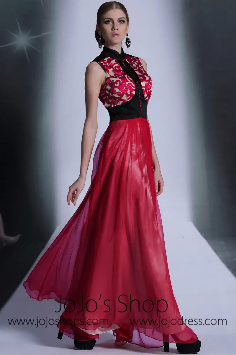 Red And Black Formal Prom Evening Dress DQ830960