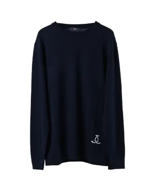 SEAFARER | CASHMERE BLEND CREW NECK KNIT SWEATER