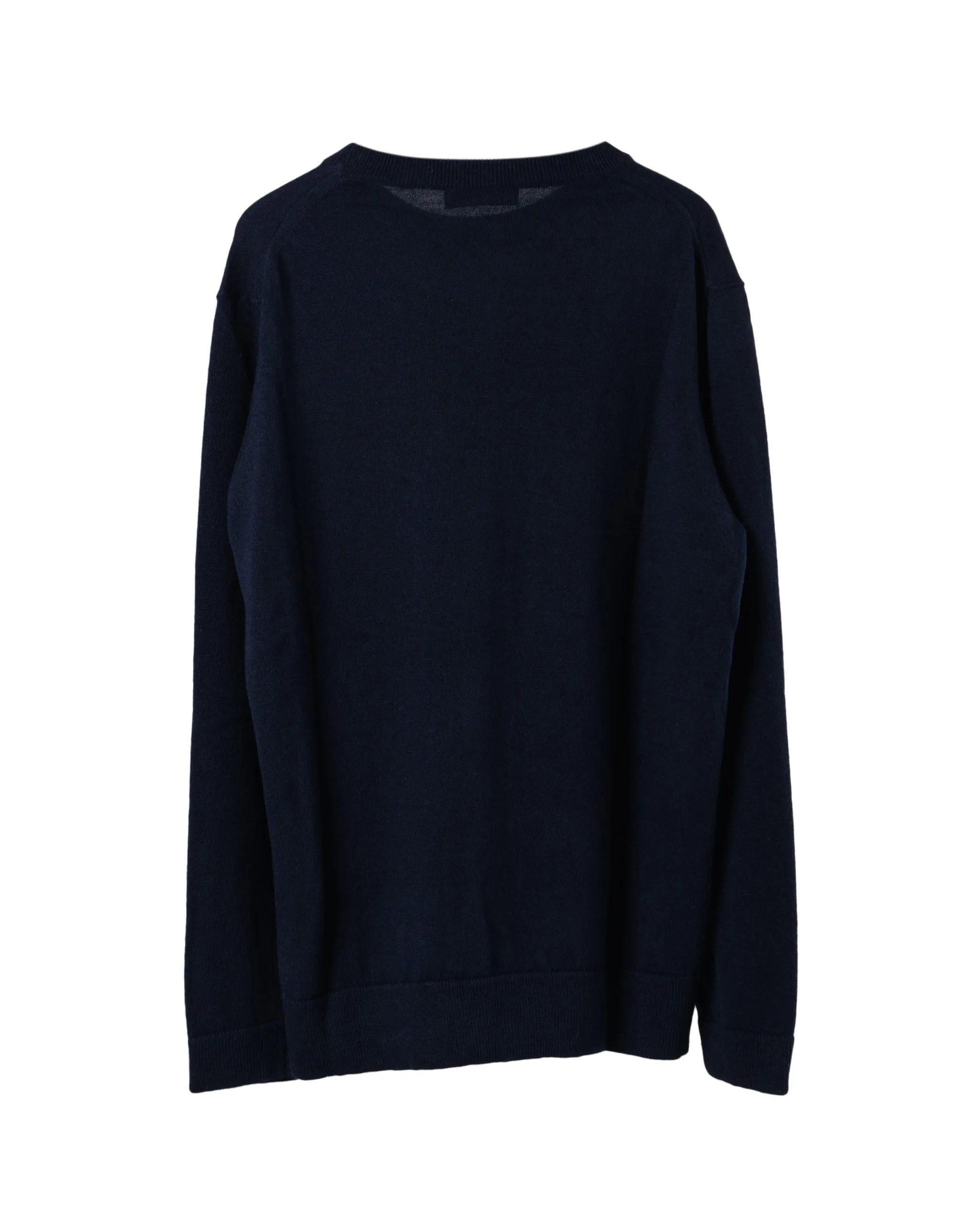 SEAFARER | CASHMERE BLEND CREW NECK KNIT SWEATER